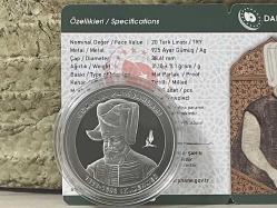 2023 - 3. Mehmed (Mehmet) - Osmanlı Padişahları Serisi No:13 - Darphane Sertifikalı Gümüş Hatıra Para - Çil kondisyon