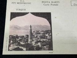 T.C. PTT Müdürlüğü 1970'li yıllarından Antiye Görsel Antalya Cumhuriyet Formüler Kart