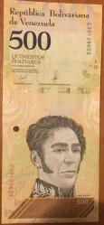 VENEZUELA 500 BOLİVAR 2018 ÇİL PARA RESİMDEKİ