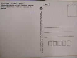 ŞEHİR KARTPOSTALI-BREZİLYA/PARANA CURITIBA TARİHİ KİLİSE VE BAHÇESİNİN GÜNDÜZ GÖRÜNTÜSÜ,ARKASINA YAZILMAMIŞ,RENKLİ, 11 X 15 CM EBADINDA - 1950'LER, 1960'LAR, 1970'LER, 1980'LER