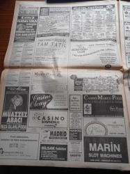 Hürriyet Gazetesi - 29 Temmuz 1993 - Beşiktaş'a Irkçı Darbe - Fenerbahçe Kubilay Türkyılmaz'ı Alıyor - Abdi İpekçi Cinayetinin İkinci Sanığı Papa Suikastının Kilit Adamı Bedri Ateş Oral Çelik Olduğunu İtiraf Etti - Mesut Yılmaz'ın İzmir'deki Yakışıklı Sağ Kolu Serdar Şınlak - Cemal Madanoğlu Oldu- Orman Bakanı Hasan Ekinci