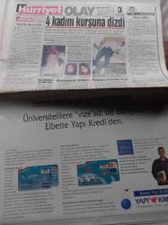 Hürriyet Gazetesi - 15 Kasım 1993 - Seyyal Taner'den Galatasaray'a Klip - Fenerbahçe'nin Yeni Transferi Wagenhaus - Mehmet Ali Birand - Orhan Gencebay - Her Şey Sana Helal Naim Süleymanoğlu - Naim Süleymanoğlu'ndan Dünya Rekoru - Tansu Çiller Cem Ersever Cinayeti Bir İç Hesaplaşma - Tansu Çiller'e Suikast Timi Yakalandı - Hikmet Çetin İsrail'de Terör İçin Israrlı - TİKB