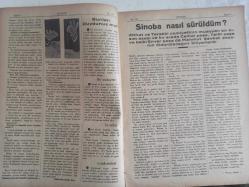 7 Gün Haftalık Aktüalite Sinema Tiyatro Müzik ve Magazin Dergisi - 12 Şubat 1936 - Bir Saltanatın İki Siması - Hacı Adil Bey - Hüseyin Cahid Yalçın - İlletler ve Sakatlıklar Neden Doğuyor? - En Yeni Fen: Radyestezi - Mühendis Sedat Nuri - Sinop'a Nasıl Sürüldüm - Korku Nedir ? Niçin Korkuyyoruz - Meliha Avni - Hikmet Feridun - Meraklı Bilgiler - Büyük Adamların Meşhur Eşleri - Ömer Rıza - Bernar Schaw - Frikya Efsanesi Sibel - Atlantis - Erkek Kolejinde Küçük Bir Gezinti - Herkes Dedektif Olabilir Mi? - Yurtta Tiyatro - Aşkın Yanıbaşında - Selami İzzet - Daktilo His Aşk ve Memleket Romanı - Kadircan Kaflı - 10 Yılın Tarihi - Aspirin Reklamı - 35 Yaşında Bir Kadın 19 Yaşında Bir Sarışın Kızın Nişanlısını Kaçırıyor - Hasan Özlü Unları Reklamı - Telefunken 1936 Radyo Reklamı fotoğraf ve haberi - Tam Takım Dergi
