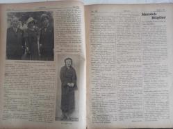 7 Gün Haftalık Aktüalite Sinema Tiyatro Müzik ve Magazin Dergisi - 12 Şubat 1936 - Bir Saltanatın İki Siması - Hacı Adil Bey - Hüseyin Cahid Yalçın - İlletler ve Sakatlıklar Neden Doğuyor? - En Yeni Fen: Radyestezi - Mühendis Sedat Nuri - Sinop'a Nasıl Sürüldüm - Korku Nedir ? Niçin Korkuyyoruz - Meliha Avni - Hikmet Feridun - Meraklı Bilgiler - Büyük Adamların Meşhur Eşleri - Ömer Rıza - Bernar Schaw - Frikya Efsanesi Sibel - Atlantis - Erkek Kolejinde Küçük Bir Gezinti - Herkes Dedektif Olabilir Mi? - Yurtta Tiyatro - Aşkın Yanıbaşında - Selami İzzet - Daktilo His Aşk ve Memleket Romanı - Kadircan Kaflı - 10 Yılın Tarihi - Aspirin Reklamı - 35 Yaşında Bir Kadın 19 Yaşında Bir Sarışın Kızın Nişanlısını Kaçırıyor - Hasan Özlü Unları Reklamı - Telefunken 1936 Radyo Reklamı fotoğraf ve haberi - Tam Takım Dergi