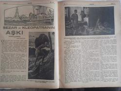 7 Gün Haftalık Aktüalite Sinema Tiyatro Müzik ve Magazin Dergisi - 5 Haziran 1935 - Büyük Bir Türk Kumandanı: Plevne Kahramanı Osman Paşa - Fatma Zatıgül - Yedigünde Bir Yeni Hayatta Genç Kızlar - Hüseyin Cahid Yalçın - Tuz Gölü - Victor Hugo - Bir Türkün İcadı - Kol Kesen, Karın Deşen Genç Kız: Operatör Suat - Tarihten Bir Yaprak - Amcazade ve Hoca Feyzullah - Ahmed Refi - Dil Bilmek - Nurullah Ataç - Sezar ve Kleopatranın Aşkı - Ömer Riza - Malta Adasında Esaret Hatıraları - Hüseyin Cahit Yalçın - Doğan Ayın Kenarına Satırlar. - Kadın ve Moda - Mahmut Yesari - Mutlu Evliler Yatak Odası - Foya Romanı - Aspirin Krem Reklamı - 7 Saatlik Pudra - Johnson Deniz Motoru Reklamı - Frigidaire Soğuk Hava Dolabı Reklamı fotoğraf ve haberi - Tam Takım Dergi