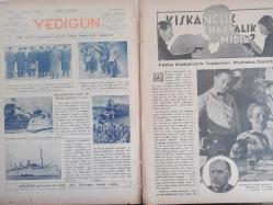 7 Gün Haftalık Aktüalite Sinema Tiyatro Müzik ve Magazin Dergisi - 20 Şubat 1935 - Kıskançlık Hastalık Mıdır? - İlk Keman - İlmin En Son Keşfettiği Hakikatler - Malta Adasında Esaret Hatıraları - Hüseyin Cahit Yalçın - Sörler Mektebinde Bir Gazeteci - Mezemorto Hüseyin Reis - Uludağ'da Uğurlu Bir Tesadüf - Lokantacı Saylav - Bay Cemal - İnsanın Kıymeti - Yaşamak Kaygusu - Mahmud Yesari - Ev ve Eşya - Murat ''V'' Öldürülmüş Müydü? - Ziya Şakir - Yatak - Yağız Atlı - Kadircan Kaflı - Aspirin İlaç Reklamı - Gibbs Tuvalet Sabunu - Telefunken Radyo Reklamı fotoğraf ve haberi - Tam Takım Dergi