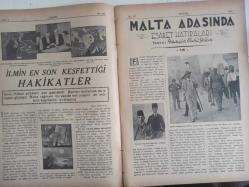 7 Gün Haftalık Aktüalite Sinema Tiyatro Müzik ve Magazin Dergisi - 20 Şubat 1935 - Kıskançlık Hastalık Mıdır? - İlk Keman - İlmin En Son Keşfettiği Hakikatler - Malta Adasında Esaret Hatıraları - Hüseyin Cahit Yalçın - Sörler Mektebinde Bir Gazeteci - Mezemorto Hüseyin Reis - Uludağ'da Uğurlu Bir Tesadüf - Lokantacı Saylav - Bay Cemal - İnsanın Kıymeti - Yaşamak Kaygusu - Mahmud Yesari - Ev ve Eşya - Murat ''V'' Öldürülmüş Müydü? - Ziya Şakir - Yatak - Yağız Atlı - Kadircan Kaflı - Aspirin İlaç Reklamı - Gibbs Tuvalet Sabunu - Telefunken Radyo Reklamı fotoğraf ve haberi - Tam Takım Dergi
