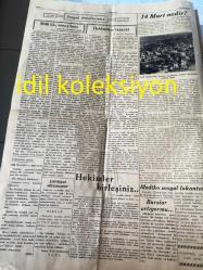 İSTANBUL  TIBBIYELİ  GAZETESİ YEREL TAŞRA BASINI ---14 MART 1952 ---Bütün Yurtta Bugün Tıp Bayramı Kutlanıyor --Talebe Sanatoryum  Hocamız Ord Prof . Tevfik Sağlam  ve Sağlık  Bakanı Sayın Dr.Ekrem Hayri Üstündağ  Himmet ile Üniversite Talebe Bir Sanatoryuma Kavuşuyor --Dr .Akil  Muhtar  Özden --14 Mart :Sami Artık --Hekimlikte Tesanüt  :Doç Dr :Halit Ziya Konuralp --Prof .Dr .Arif İsmet Çetingil -,Prof .Dr .A. Süheyl Ünver --Stajyerlerle bir grup Doç .Dr :Kamil Akolla --