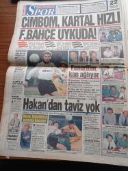Hürriyet Gazetesi - 25 Mayıs 1994 - Galatasaray Beşiktaş Hızlı Fenerbahçe Uykuda - Rıza Çalımbay - Suat Kaya - Ergün Pembe - Cannes Film Festivali Sürprizle Sonuçlandı - İtalyan Oyuncu Virna Lisi İsabelle Adjani'yi Ezerek En İyi Kadın Oyuncu Ödülünü Aldı - SHP Lideri Murat Karayalçın İstikrar Ve IMF Benim Tabanım İçin Olumsuz Şey - Genç Müzisyen Uzay Heparı'dan Ümit Kesildi - Talabani Barzani Buluşması Türkiye'de - Tansu Çiller - Alman Cumhurbaşkanı Türkleri Koruyacağız
