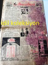 İSTANBUL AMCABEY SİYASİ MİZAH GAZETESİ  YEREL TAŞRA BASINI -5 Birinci kanun 1942 Cilt :1 Sayı :1  --Dert Aynası  Bacanak --Yola Çıkarken :Necmeddin Sadak --Olağan İşler Paydos Borusu --Kısa Hikaye :İradeli Külliye  --Kemiksiz Diller :Necip Fazıl Kısakürek