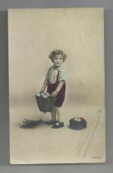 PASKALYA YUMURTALARI VE ÇOCUK TEMALI ESKİ KARTPOSTAL...