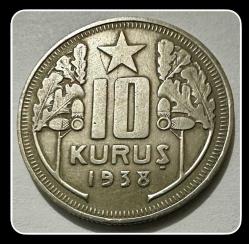 1938 Yılı 10 KURUŞ (TCM938)