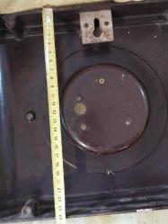 ANTİKA DUVAR SAATİ, BAYARD MARKA 1935 - 1940  FRANSA ÜRETİMİ KURMALI, BAKALİT KASA 8 GÜNLÜK DUVAR SAATİ, Sorunsuz Çalışmaktadır, makinesi mükemmel orijinâl üründür..