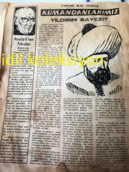 İSTANBUL YİĞİT MEHMETÇİK GAZETESİ YEREL TAŞRA BASINI ----2 Ağustos 1957 Yıl :1 Sayı :22--Edinburg Festivaline İştirak  Edecek Olan Mehter Takımımız Yola Çıktı --Yurdumuzu Tanıyalım --Afyonkarahisar --Düzceli Deli Hasan --Köroğlu  Masalı : Naki  Tezel --Oğuz  Hanın Aşkı --Kumandanlarımız Yıldırım Bayezıt --Atatürk 'ten Fıkralar --Dağlar Şahini :Orhan Özkırım --