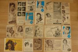 BAYAN KUAFÖR GÜZELLİK CİLT BAKIMI MAKYAJ MALZEMELERİ REKLAMLARI 1960-1965 YILLARI DERGİLERDEN ÇIKMA 75 ADET+ÜCRETSİZ KARGO