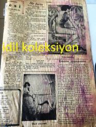 ANKARA BILDIRCIN GAZETESİ YEREL TAŞRA BASINI --7 MART 1931  Sayı :14  Yıl :1--Sinema Güzelleri  Sağda:Bessi Lov ,Solda :Anni Ondra -Aşk ve Kadın --eğlenceli Fıkralar --Afgan Güzeli -Rafia Hanımın Köftesi  Hüseyin Rahmi Bey --Evlenme Nizamnamesi ---Hazreti  Aşk --Karı Koca Arasında---Aşk Doktoru --