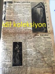 ANKARA BILDIRCIN GAZETESİ YEREL TAŞRA BASINI ---27 Haziran 1931  Sayı :46 Yıl :1--Asrın Kadın Ne Demek ?-Gel Bakalım --Neden Hoşlanıyoruz ?--İzdivaçta Ruhi Ademi İktidar --Şermini  Beklerken --Şen Fıkralar --Aşk Doktoru --Hazreti Aşk Namusa Tecavüz --