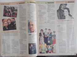 TV'de 7 Gün Gong Tv Program Dergisi - 21-28 Ekim - Remington Steele - Remington Steele - Pierce Brosnan - Vurguna İnmek Filmi - Sema Yunak - Mehmet Aslantuğ - Stevie Wonder - Stevie Wonder - Müjde Ar - Adalı Kız Filmi - Gece Geçidi - James Stewart - Gloria Stewart - Fleet Street - Britt Ekland - Victor Mature - Johnny Deep - Holly Robinson - Bill Nation - Yaban Gülü - Zekai Tunca - Pierce Brosnan - Rüstem Batum - Angela Lansbury - Charles Bronson - Elton John - John Wayne - Maureen O'Hara - Kanun Savaşçıları - Serdar Gökhan - Gülben Ergen - Gençlik Gençlik - Cliff Richard - Carole Grey - Mia Farrow - Julia'nın Ziyaretçisi filmi - Hüseyin Buyan - Yalçın Tura - Müjde Ar - İhsan Turnagöl - Ömer Kavur - Toplu Gösteriler Filmi - Paul Newman - Gölün Karşı Yakasındakiler - Valeire Harper - Gerald McRaney - Arif Sami Toker - Nazan Sıvacı - Mustafa Sağyaşar - Metin Karaçağlayan - İto Biomanyetik Sağlık Kemeri Reklamı fotoğraf ve haberi - Tam Takım Dergi