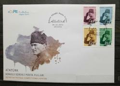 FDC.1058 2021 ATATÜRK KONULU SÜREKLİ POSTA PULLARI  FDC