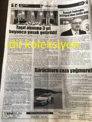 BURSA ORHANGAZİ YENİGÜN  GAZETESİ YEREL TAŞRA BASINI----14 Mayıs 2024 Yıl :38 Sayı :4757- --Kamuda Tasarruf Verimlilik Paketi Detayları Mehmet  Şimşek Açıkladı --Taşıt Alımına 3 Yıl Boyunca Yasak Getirildi ---TZOB  Başkanı Şemsi Bayraktar  :Çiftçiler Ödeme Güçlüğü Çekiyor ---İsmail Tatlıoğlu  İYİ Parti den İstifa Etti --Göz  yaşları sel oldu --Orhangazi  de engelliler  haftası kutlandı --Kurban kesecekler dikkat  cezalar belli oldu --İbrahim Gülbeycan  :Bizim Kerbelamız --Hür Spor da Muhtar İlhami Akdağ Dönemi --