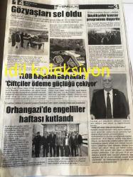 BURSA ORHANGAZİ YENİGÜN  GAZETESİ YEREL TAŞRA BASINI----14 Mayıs 2024 Yıl :38 Sayı :4757- --Kamuda Tasarruf Verimlilik Paketi Detayları Mehmet  Şimşek Açıkladı --Taşıt Alımına 3 Yıl Boyunca Yasak Getirildi ---TZOB  Başkanı Şemsi Bayraktar  :Çiftçiler Ödeme Güçlüğü Çekiyor ---İsmail Tatlıoğlu  İYİ Parti den İstifa Etti --Göz  yaşları sel oldu --Orhangazi  de engelliler  haftası kutlandı --Kurban kesecekler dikkat  cezalar belli oldu --İbrahim Gülbeycan  :Bizim Kerbelamız --Hür Spor da Muhtar İlhami Akdağ Dönemi --