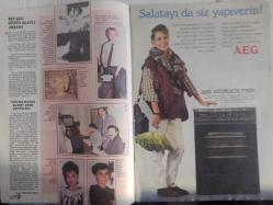 TV'DE 7 Gün Gong Haftalık Aktüalite Sinema Tiyatro Müzik ve Magazin Dergisi - 10 Ekim 1988 - Nilgün Akçaoğlu - Orhan Gencebay - Timur Selçuk - Nükhet Duru - Mesut Mertcan - Burhan Çaçan - Robert Hays - Elçin Temel - Gülgün Feyman - Cem Duna - Şengül Kılıç - Nilgün Balkaç - Can Okanar - Şengül Kılıç - Cevat Taylan - Şadiye Onuk - Fatma Karaca - Yeşim Tozan - Yeliz Tozan - İrem Altuğ - Robert Hakan Patterson - Başat Tezyüksel - Mahinur Öney - Canan Pekyol - Okan Öçer - Tülay Hasaltun - Özcan Kaba - Cybill Shepherd - Mesut Mertcan - Kemal Sunal - Selda Alkor - Zülfü Livaneli - Neil Tennat - Chris Lowe - Meral Açıkgöz - Erol Yaşar - Metin Gören - Emel Sayın - Güngör Bayrak - İzzet Öz - Aksu Kumaş Reklamı fotoğraf ve haberi - Tam Takım Dergi