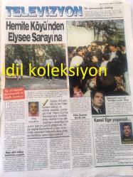 YENİ İZMİR GAZETESİ YEREL TAŞRA BASINI ---15 Nisan  1993 ---İzmir 'in en  önemli sorunun çözümünde ilerleme var --Büyük kanalizasyon projesi ile ilgili 1993 toplam tahmini  maliyet 3.9  trilyon  liraya ulaşrı İZSU , bugüne kadar 644 milyar  lira  harcadı --Hemite Köyünden  Elysee Sarayına --Mitterrand onun için sevdiğim yazar diyor --Kanal Ege  yaşamalı :Hürol Dağdelen ---Bu Betüş Çok Tatlı --Türkan Şoray --Al Paçino  , sonunda özlemine kavuştu --