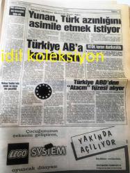KIBRIS GAZETESİ YEREL TAŞRA BASINI --- 16 Aralık 1995 Yıl :7 Sayı :2282--Sözünüzü Tutun --Haspolat artık  korkmuyor --Kadrosuzlar  ısrarlı --Güney de Christmas  parıltısı --CTP olağanüstü kurultayı , 14 Ocak 'ta  yapılacak  Özgür  Adayım --Çiller 'in Madrid 'e  daveti Atina 'yı  karıştırdı --KKTC ile  aynı kaderi  paylaşıyoruz --Bölünmüş  Ülke Kıbrıs --Yunan ,Türk azınlığı  asimile etmek  istiyor **Türkiye AB 'a Hazırlanıyor --Türkiye ABD 'den Atacm Füzesi Alıyor --AB de tek para birimi --Oy verirken iyi düşünün --Vergi peşinde koşmadılar  güldüler eğlendiler --Alkışlar Jazz Mania 'ya --Antoloji  :Tamer Öncül ---7. Milli Mevlana Sempozyumu --Editörler  Özdemir ,İnce, Ülker Görevlerinden Ayrıldı --Cervantes Ödülü  Jose Cela 'nın --Recep ile Alpay Kart Tiryakisi ---Galatasaray  de iyi  futbol moral verdi -- Fenerbahçe de Mustafa Karşıyaka  Yolcusu --Devlet Bakanı  Barutçu Umutlu : Dünya Kupası Elemeleri 'inde Şanslıyız --Cemal İneci Şenlik 'i geçti --