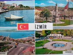 ŞEHİR KARTPOSTALI-TÜRKİYE/EGENİN İNCİSİ İZMİR KARŞIYAKA KONAK EŞREFPAŞA VE BASMANE GÜNDÜZ GÖRÜNTÜSÜ,ARKASINA YAZILMAMIŞ,RENKLİ, 11 X 15 CM EBADINDA - 1950'LER, 1960'LAR, 1970'LER, 1980'LER