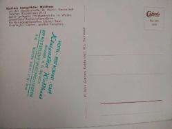 ŞEHİR KARTPOSTALI-ALMANYA/RASTHAUS KÖNİGSTÄDTER ORMAN EVİ GÜNDÜZ GÖRÜNTÜSÜ,ARKASINA YAZILMAMIŞ,RENKLİ, 11 X 15 CM EBADINDA - 1950'LER, 1960'LAR, 1970'LER, 1980'LER