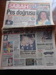 Sabah Gazetesi - 13 Kasım 1993 - Yedi Kocalı Mehmet Ali Erbil - Ajda Pekkan'ın Şarkısı Semra Özal'ı Ağlattı - Taklit Paketle Piyasa Çay Sürdüğü İçin Çay Kur Tarafından Mahkemeye Verilen Tuncer Ergüven Çay Kur'a Genel Müdür Yapıldı - Çalışma Bakanı Mehmet Moğultay