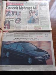 Sabah Gazetesi - 13 Kasım 1993 - Yedi Kocalı Mehmet Ali Erbil - Ajda Pekkan'ın Şarkısı Semra Özal'ı Ağlattı - Taklit Paketle Piyasa Çay Sürdüğü İçin Çay Kur Tarafından Mahkemeye Verilen Tuncer Ergüven Çay Kur'a Genel Müdür Yapıldı - Çalışma Bakanı Mehmet Moğultay