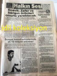 KIBRIS HALKIN SESİ GAZETESİ YEREL TAŞRA BASINI----14 Ekim 1994 Yıl :53 Sayı :17018---Yeşilırmak Verilemez --Ecevit :Zafer ve Barışın Ürünleri Onurla Yaratılacak --Sağlıkta eleştiriler dikilirken :Eşref Çetinel --Eski  eserlerinin  ilgili daireye teslim işlemleri devam ediyor :Arzu Seldağ --Denktaş -  Klerides  Görüşmesi  ve  ABD Görüştü :İsmet Kotak --Türkiye 'nin Dublin Büyük elçisi  Taner Baytok --Kıbrıs sorunu Rum  saldırıları ile  başladı --Neden her şey 16 Ekim de ki UBP kurultayına endekslendi ?--Salih Bayraktar --Hasan Yaman  :Kırsal alanlarda da özel geceler düzenlenmeli --Jimnastik Federasyonu  İki Aydır Başkansız -Fenerbahçe de Müjdat İlker Umudu --