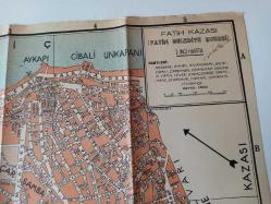 İSTANBUL İLİ FATİH KAZASI / FATİH BELEDİYE ŞUBESİ ÇEŞİTLİ SEMTLER KROKİSİ - 1.HARİTA..