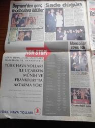 Sabah Gazetesi - 21 Ocak 1993 - Gordon Milne - Veselinoviç - Rıdvan Dilmen - Çetin Altan - Zülfü Livaneli -  Cengiz Çandar - İki Eski Bakan Safa Giray Ve Cengiz Altınkaya Yüce Divan'da- Güler Sabancı'nın Dans Sovu- Sırp Zulmü Hitler'i Geçti - Abdullah Öcalan'a Göre Atatürk