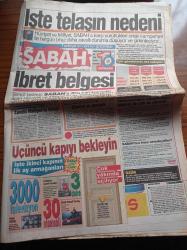 Sabah Gazetesi - 21 Aralık 1993 - İlk Yarının Takımı Avrupalı Galatasaray - Gençlerbirliği Oyuncusu Kona - Bülent Uygun - Ergun Göknel'i Ağlatan Karar - Oral Çelik Konuşacak -  Mesut Yılmaz'ın İstanbul Atağı - Çatalca Belediye Başkanı Gülay Atığ - Tutukluluk İki Gazeteci Erhan Akyıldız İle Ali Tevfik Berber Serbest Bırakıldı - Hulusi Kentmen'i Kaybettik - İran Heyetiyle Anıt Kabir Krizi