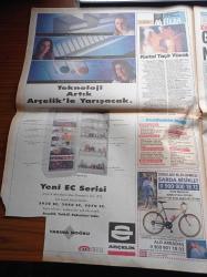 Sabah Gazetesi - 17 Nisan 1994 - Galatasaray Şampiyonluk İçin Gün Sayıyor - Arif Erdem - Beşiktaş Şifo Mehmet'e Emanet - Sırplar NATO Uçağı Düşürdü - Tansu Çiller  Turgut Özal Başarılı Devlet Adamıydı -  Süleyman Demirel Turgut Özal Önemli Hizmetler Yaptı