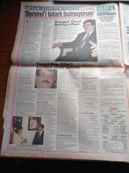 Sabah Gazetesi - 17 Nisan 1994 - Galatasaray Şampiyonluk İçin Gün Sayıyor - Arif Erdem - Beşiktaş Şifo Mehmet'e Emanet - Sırplar NATO Uçağı Düşürdü - Tansu Çiller  Turgut Özal Başarılı Devlet Adamıydı -  Süleyman Demirel Turgut Özal Önemli Hizmetler Yaptı
