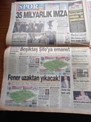Sabah Gazetesi - 17 Nisan 1994 - Galatasaray Şampiyonluk İçin Gün Sayıyor - Arif Erdem - Beşiktaş Şifo Mehmet'e Emanet - Sırplar NATO Uçağı Düşürdü - Tansu Çiller  Turgut Özal Başarılı Devlet Adamıydı -  Süleyman Demirel Turgut Özal Önemli Hizmetler Yaptı