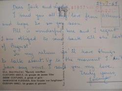 ŞEHİR KARTPOSTALI-YUNANİSTAN/GELENEKSEL KIYAFETLER GİYMİŞ KADINLARIN GÜNDÜZ GÖRÜNTÜSÜ,ARKASINA YAZILMIŞ,RENKLİ, 11 X 15 CM EBADINDA - 1950'LER, 1960'LAR, 1970'LER, 1980'LER