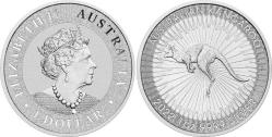Efemera - AVUSTRALYA GÜMÜŞ 1 DOLAR 2022 TARİHLİ 1 ONS 999 AYAR  31,1 GRAM. KANGURU VE KRALİÇE II. ELİZABETH GÖRSELLİ. KENDİ KAPSÜLÜNDE ÇİL KONDİSYON. - kitantik - kitaLog