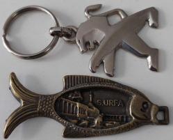 ORTA DÖNEM PEUGEOT ANAHTARLIĞI İLE ŞANLIURFA BALIKLI GÖL ANAHTARLIĞI