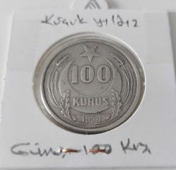 1934 GÜMÜŞ 100 YÜZ KURUŞ KÜÇÜK YILDIZ ÇOK ÇOK TEMİZ ORİJİNAL ÇOK ÇOK NADİRDİR RRRR1A