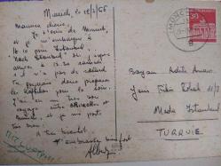 ŞEHİR KARTPOSTALI-ALMANYA/MÜNİH BELEDİYE BİNASINDAKİ ÇANLARIN GÜNDÜZ GÖRÜNTÜSÜ,ARKASINA YAZILMIŞ,PULLU,RENKLİ, 11 X 15 CM EBADINDA - 1950'LER, 1960'LAR, 1970'LER, 1980'LER