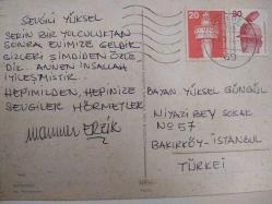 ŞEHİR KARTPOSTALI-ALMANYA/MANNHEIM SU KULESİ VE BAHÇESİNİN GÜNDÜZ GÖRÜNTÜSÜ,ARKASINA YAZILMIŞ,PULLU,RENKLİ, 11 X 15 CM EBADINDA - 1950'LER, 1960'LAR, 1970'LER, 1980'LER