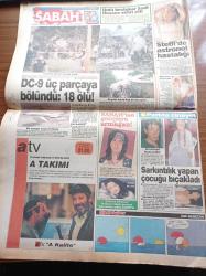 Sabah Gazetesi - 4 Temmuz 1994 - Çetin Altan - Zülfü Livaneli - ABD 94 Dünya Kupası - Almanya'nın Final Hesabı - Aykut Kocaman Son Durak Fenerbahçe - Turgut Özal Sabancı Beni Çok Azarladı - Nevşehir'i Yine Refah Partisi Kazandı - Bedreddin Dalan Hüsamettin Cindoruk DYP'den Atılsın -  Kenan Evren'den Turgut Özal'a Partine MSP Ve MHP'yi Alma