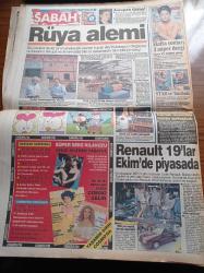Sabah Gazetesi - 3 Haziran 1994 - Çetin Altan - Galatasaray Aldair'i Bitiriyor - Fenerbahçe Pingel'i Bekliyor - Efes Pilsen Uzattı - Alparslan Türkeş'in Anıları Yazı Dizisi - IMF'ye 8 Söz - Semra Özal Rahmetli Turgut Özal'ın Emekli Maaşı İle Geçiniyorum - Stern Dergisi Türkiye'yi Savaş Ülkesi Gösterdi - Tansu Çiller Hükümeti - Şanlıurfa DEP İl Başkanı Muhsin Melik Öldürüldü