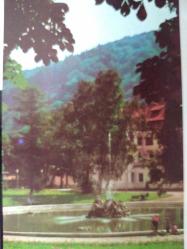 ŞEHİR KARTPOSTALI-ROMANYA/SINAIA MİMARİ YAPI VE BAHÇESİNİN GÜNDÜZ GÖRÜNTÜSÜ,ARKASINA YAZILMAMIŞ,RENKLİ, 10 X 14 CM EBADINDA - 1950'LER, 1960'LAR, 1970'LER, 1980'LER
