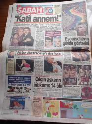 Sabah Gazetesi - 28 Haziran 1994 - Zülfü Livaneli - ABD 1994 Dünya Kupası - Yunanistan'ın ABD'de Başarısız Olması Komşuyu Karıştırdı - Tarkan'a Gözaltı - Ajda Pekkan Burak Kut'a Hayran Oldu -  Fatih Kısaparmak - Ayıp Villalar Sallanıyor - Turgut Özal - DGM Başsavcısı Nusret Demiral DEP'liler Teslim Olsun-  Selim Sadak