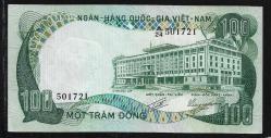 ** GÜNEY  VİETNAM ( 100 * DONG ) 1972 - ÇİL